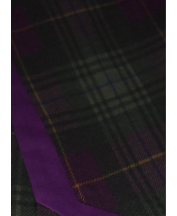 Cravat Tartan design in Regal Purple and Dark Green with hints of Navy