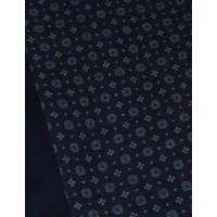 Cravat Neat Floral design in Navy and Royal Blue