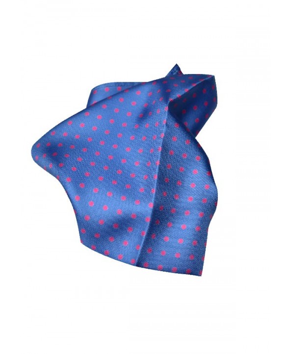 Silk Spotted Hank with Pink Spots on Light Blue