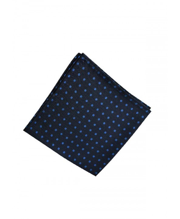 Silk Spotted Hank with Light Blue Spots on Navy