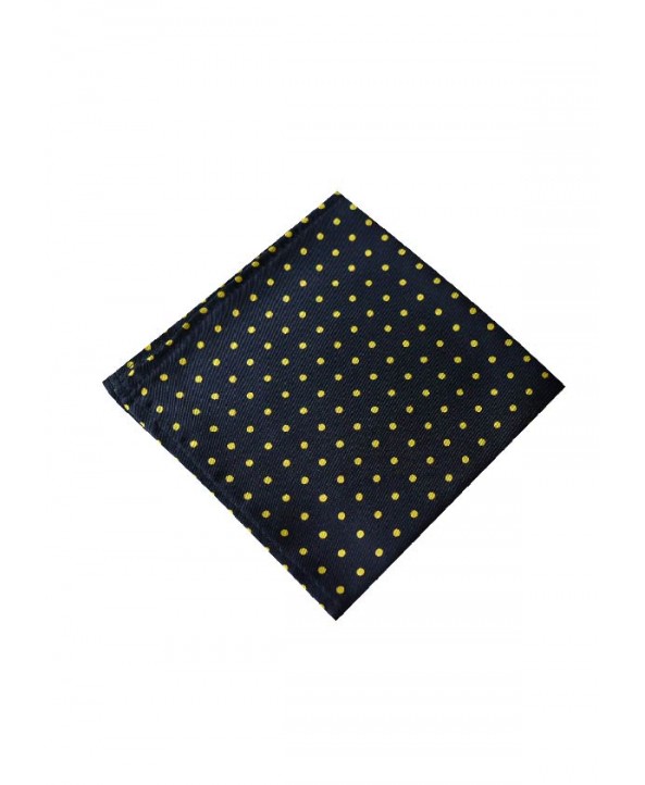 Silk Spotted Hank with Yellow Spots on Navy