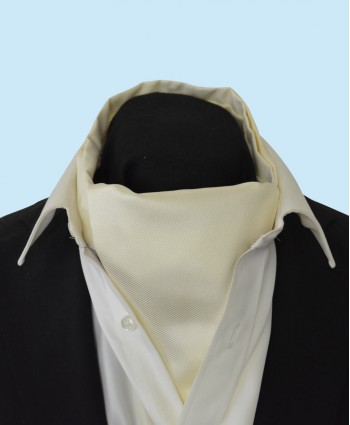 Silk Cravat in Classic Light Cream Colour