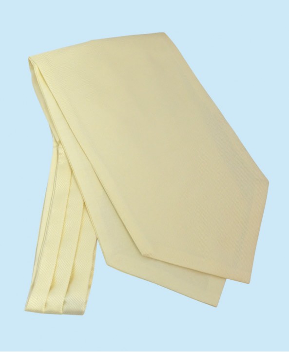 Silk Cravat in Classic Light Cream Colour